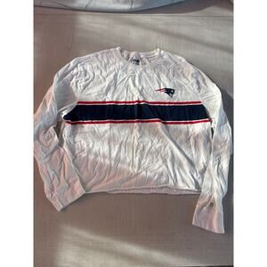 NFL Football Patriots New England Tee T Shirt Cropped (M)